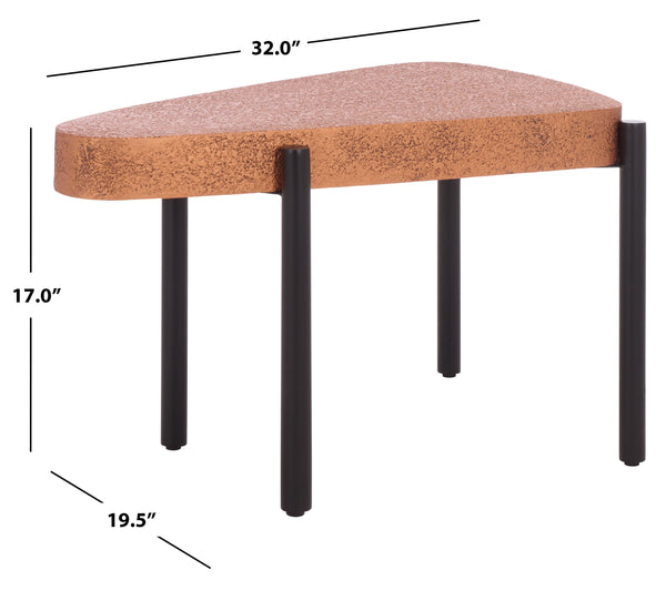 Safavieh Sado Accent Table - Elegant Brown & Black Iron Design For Modern Living Spaces & Versatile Decor Brown ,Black Iron,Mdf Acc3241a
