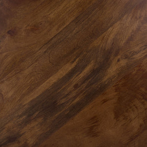 Safavieh Zorro Round Accent Table In Walnut Finish - Rustic Mango Wood Design For Stylish Home Décor ACC3254A