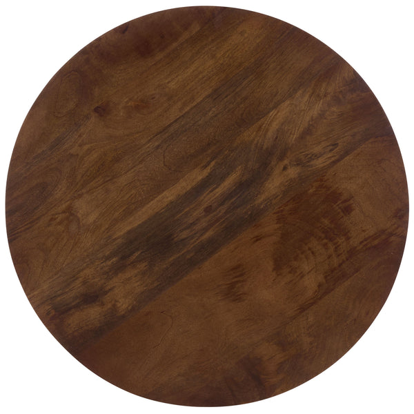Safavieh Zorro Elegant Walnut Round Accent Table - Durable Mango Wood Craftsmanship For Timeless Charm Walnut Mango Wood Acc3254a