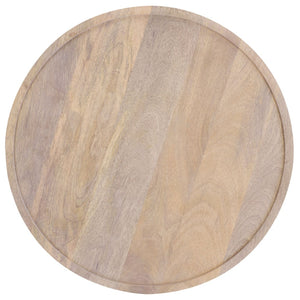 Safavieh Javier Round Accent Table - Stylish Whitewashed Mango Wood Side Table For Modern Living Spaces ACC3257A