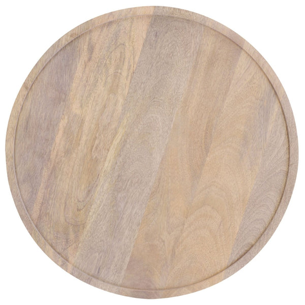 Safavieh Javier Round Accent Table - Stylish Whitewashed Mango Wood Side Table For Modern Living Spaces ACC3257A