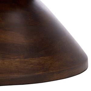 Safavieh Pascual Round Accent Table - Handcrafted Mango Wood, Elegant Walnut Finish, Perfect For Any Room ACC3258A