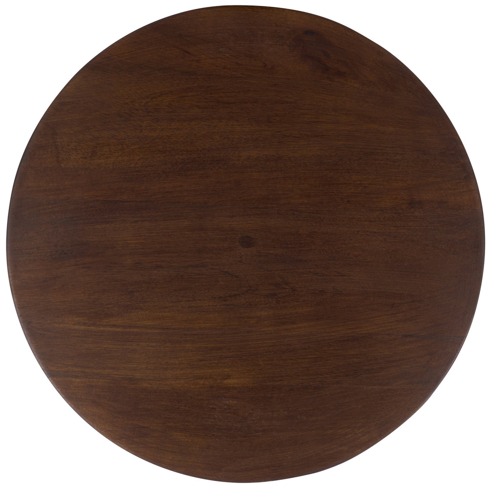 Safavieh Pascual Round Accent Table In Walnut – Elegant Mango Wood Design For Stylish Home Decor Enhancement Walnut Mango Wood Acc3258a