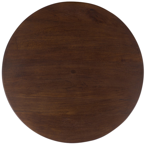 Safavieh Pascual Round Accent Table In Walnut – Elegant Mango Wood Design For Stylish Home Decor Enhancement Walnut Mango Wood Acc3258a