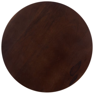 Safavieh Zenon Dark Brown Accent Table - Elegant Mango Wood Design For Luxurious Living Room Decor Dark Brown Mango Wood Acc3260a