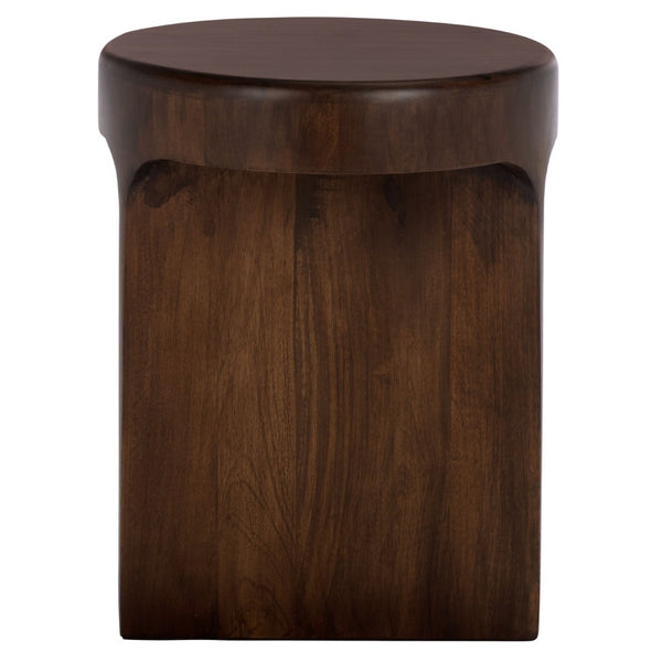 Safavieh Lobone Round Accent Table - Handcrafted Coastal Design In Mango Wood With Seagrass Detail, Versatile Use ACC3265A