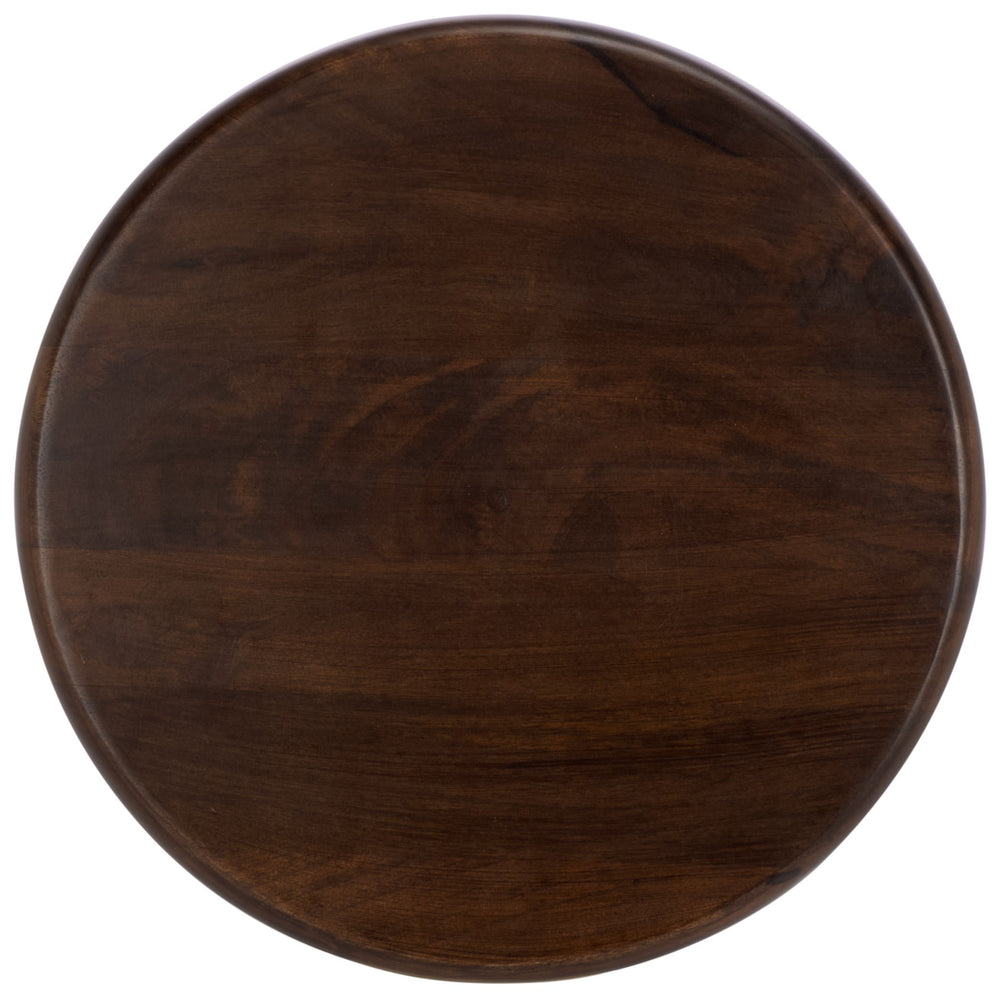 Safavieh Lobone Round Accent Table - Coastal-inspired Dark Brown Design With Artistic Seagrass And String Detail Dark Brown Mango Wood Acc3265a