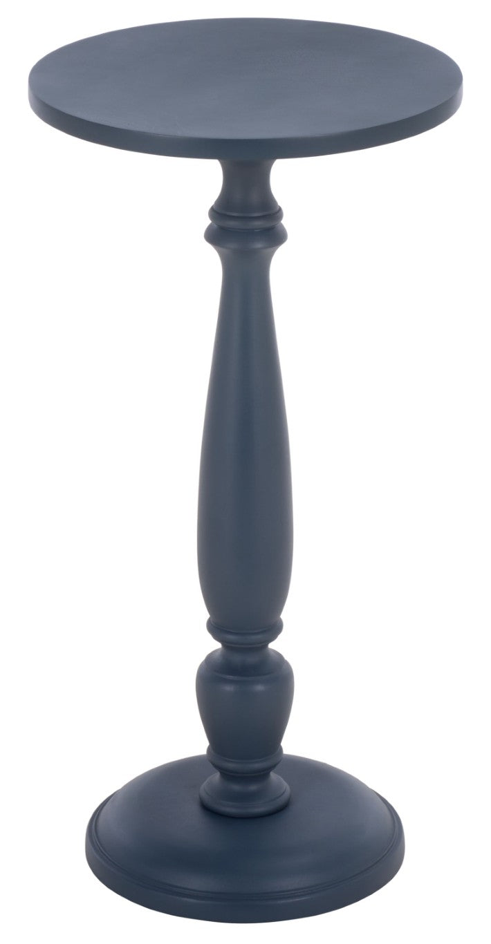 Safavieh Rue Square Lacquer Accent Table Navy Bold Pop for Entryway or Living Room Decor ACC3266A
