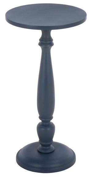 Safavieh Rue Square Lacquer Accent Table Navy Bold Pop for Entryway or Living Room Decor ACC3266A