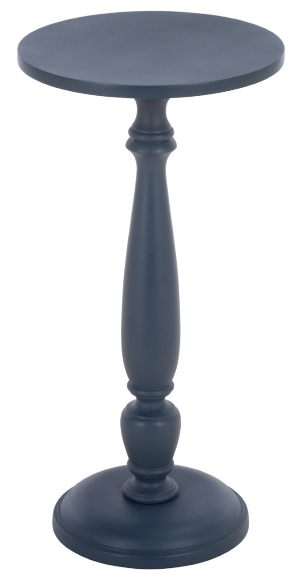 Safavieh Rue Square Lacquer Accent Table Navy Bold Pop for Entryway or Living Room Decor ACC3266A