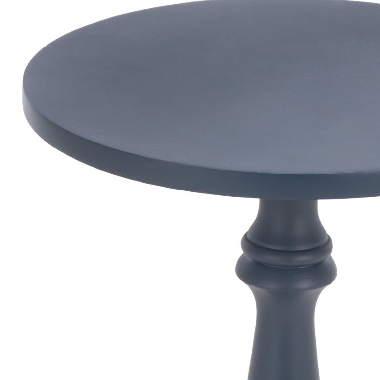 Safavieh Rue Square Lacquer Accent Table Navy Bold Pop for Entryway or Living Room Decor ACC3266A