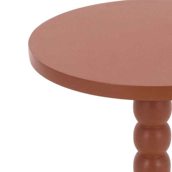 Safavieh Fern Solid Wood Round Accent Table Bold Lacquered Finish for Living Room or Bedroom ACC3267A