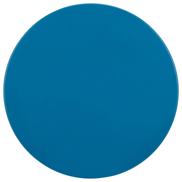 Safavieh Fiori Solid Metal Square Side Table Bold Teal Finish for Living Room or Bedroom ACC3271A