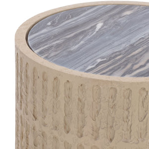 Safavieh Venti Square Accent Table with Black Marble Top and Taupe Wood Base for Living Rooms ACC3272A