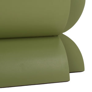 Safavieh Lappell Square Wood Accent Table in Earthy Olive Finish for Bohemian Living Spaces ACC3273A