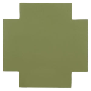 Safavieh Lappell Square Wood Accent Table in Earthy Olive Finish for Bohemian Living Spaces ACC3273A