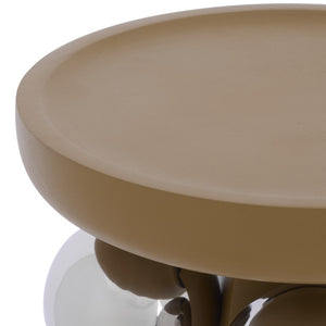 Safavieh Banks Wood and Metal Accent Table Compact Square Design for Living Room or Entryway ACC3274A