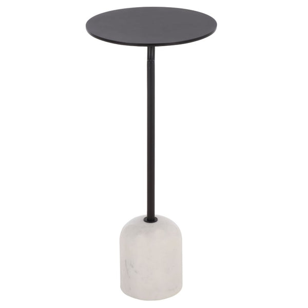 Safavieh Harlowe Marble Top Metal Accent Table Sleek Industrial Side Piece for Modern Interiors ACC3275A