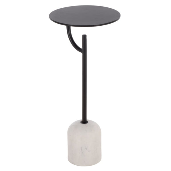 Safavieh Harlowe Marble Top Metal Accent Table Sleek Industrial Side Piece for Modern Interiors ACC3275A