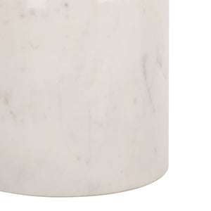 Safavieh Harlowe Marble Top Metal Accent Table Sleek Industrial Side Piece for Modern Interiors ACC3275A