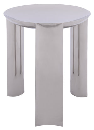 Safavieh Mander Polished Metal Square Side Table Modern Minimalist Accent for Any Room ACC3279A