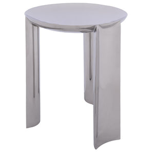 Safavieh Mander Polished Metal Square Side Table Modern Minimalist Accent for Any Room ACC3279A