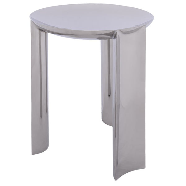 Safavieh Mander Polished Metal Square Side Table Modern Minimalist Accent for Any Room ACC3279A