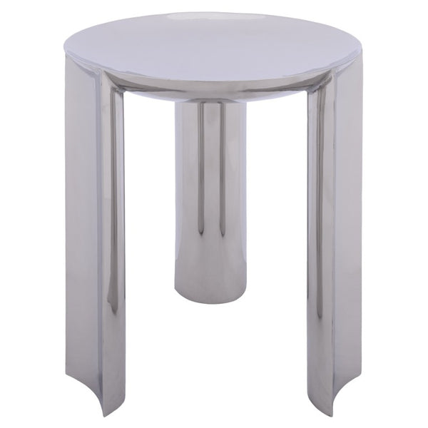 Safavieh Mander Polished Metal Square Side Table Modern Minimalist Accent for Any Room ACC3279A