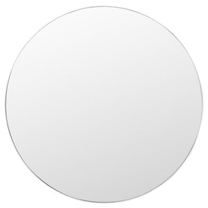 Safavieh Nolita Mirrored Top Accent Table White Metal Frame Modern Glam Square Side Piece ACC3280A