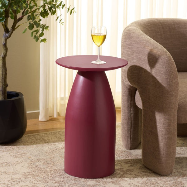 Safavieh Margie Square Wood Accent Table Bold Lacquer Finish for Bedroom or Living Room ACC3283A