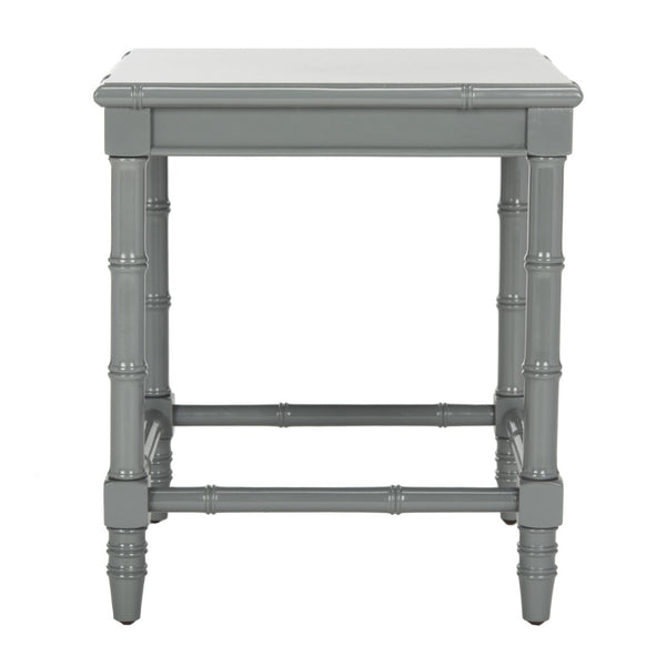 Safavieh Liviah Coastal Accent Table - Chic Bamboo-Style Design In Neutral Grey For Modern Living Spaces ACC3500C