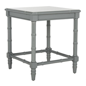 Safavieh Liviah Coastal Accent Table - Chic Bamboo-Style Design In Neutral Grey For Modern Living Spaces ACC3500C