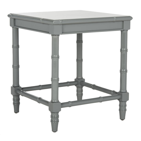 Safavieh Liviah Coastal Accent Table - Chic Bamboo-Style Design In Neutral Grey For Modern Living Spaces ACC3500C