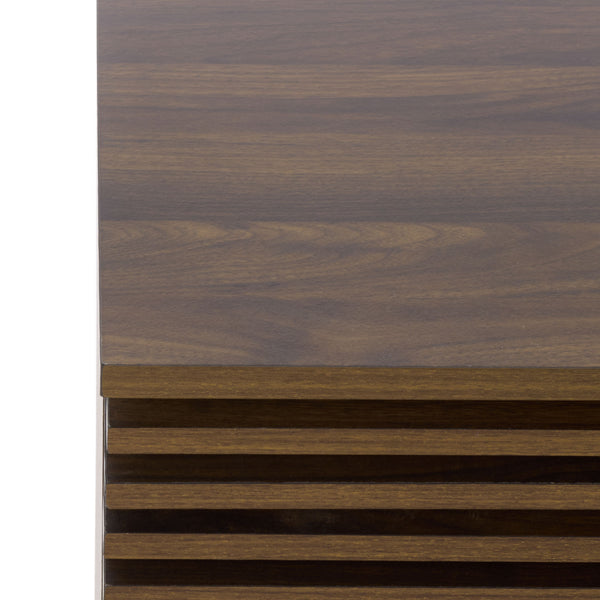 Moroto Compact 1-Drawer Accent Table With Smooth-Glide Storage And Modern Warm Wood-Grain Finish