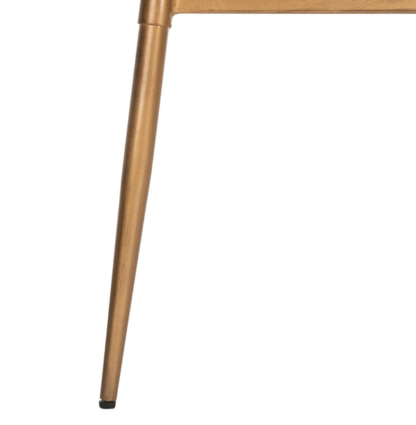 Safavieh Ian 3 Circle Accent Table - Rustic Honey & Gold Finish, Sculptural Geometric Design For Modern Spaces ACC3702A