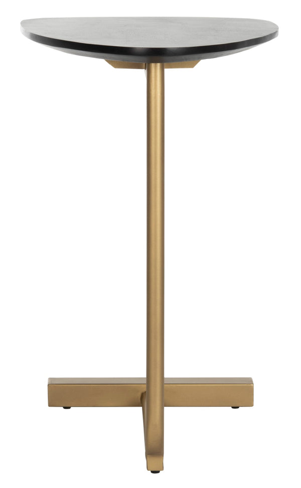 Safavieh Kaiya C-Table - Modern Italian Accent Table With Luxurious Black-Gold Finish For Any Room Decor ACC3703A