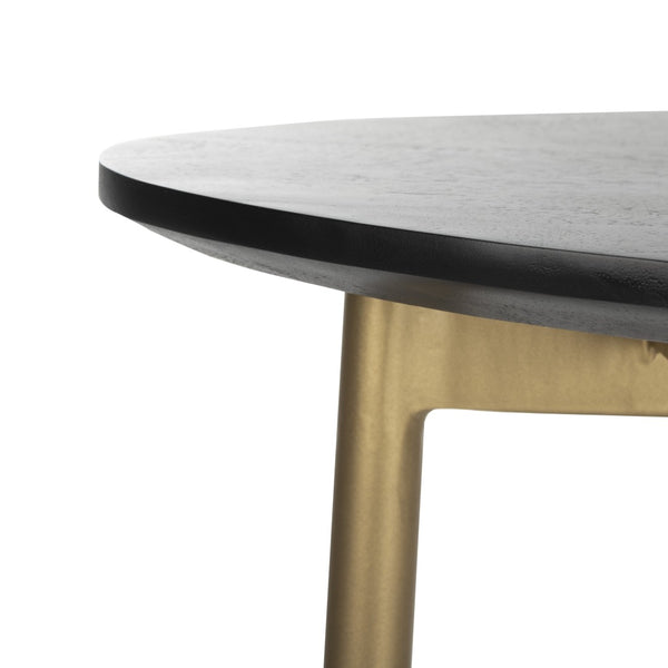 Safavieh Kaiya C-Table - Modern Italian Accent Table With Luxurious Black-Gold Finish For Any Room Decor ACC3703A