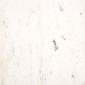 Safavieh Cade Marble Side Table - Mid-Century Modern Accent Table With Elegant White Top & Black Legs ACC3713A
