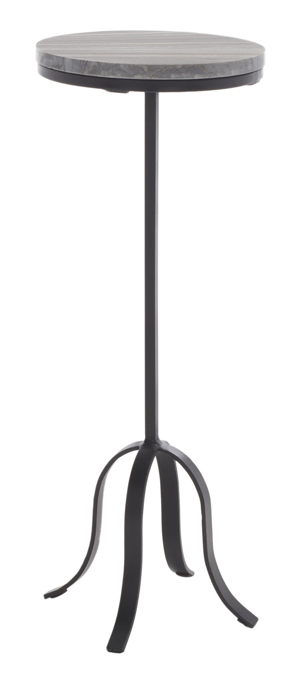 Safavieh Hiten Drink Table - Chic Victorian-Inspired Accent Table With Grey Marble Top For Stylish Spaces ACC3714A