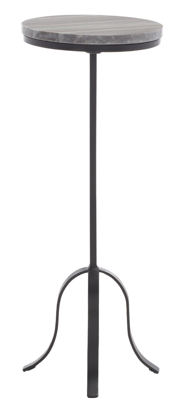 Safavieh Hiten Drink Table - Chic Victorian-Inspired Accent Table With Grey Marble Top For Stylish Spaces ACC3714A
