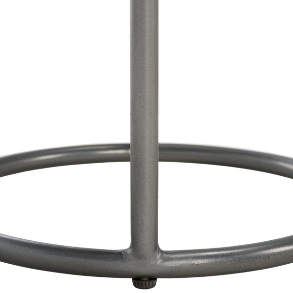 Safavieh Marwell Drink Table - Two-Tier Grey Marble Accent Table With Gunmetal Base For Modern Spaces ACC3722A
