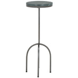 Safavieh  Arkan Drink Table  Black Marble Top /  Gunmetal Legs Iron ACC3724A