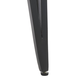 Safavieh Rolf Marble Side Table - Elegant Grey & White Design With Sleek Black Metal Legs For Modern Spaces ACC3725A