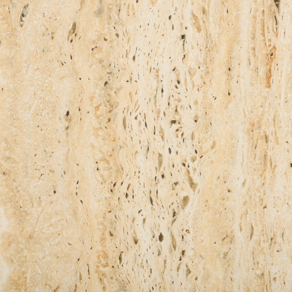 Safavieh Saxony Travertine Side Table - Modern Metal & Natural Stone Accent, Perfect For Living Or Bedroom Use ACC3731A