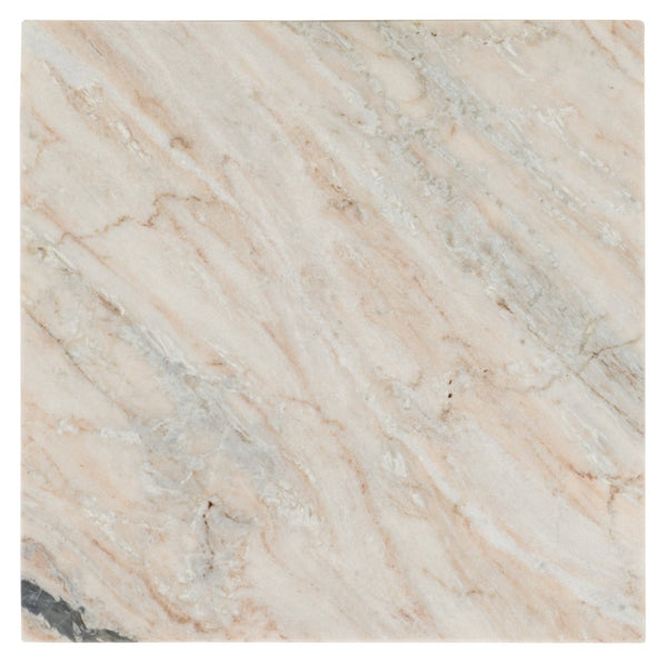 Safavieh Udo Marble Side Table - Elegant T-Shaped Design, Genuine Grey-Brown Stone For Modern Decor Style ACC3734A