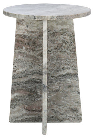 Safavieh Mariabelle Marble Side Table - Elegant Grey & Green Design, Durable Luxury For Any Decor Style Grey ,Green Solid Greenish Grey Marble Acc3740a