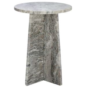 Safavieh Mariabelle Marble Side Table - Elegant Grey & Green Design, Durable Luxury For Any Decor Style Grey ,Green Solid Greenish Grey Marble Acc3740a