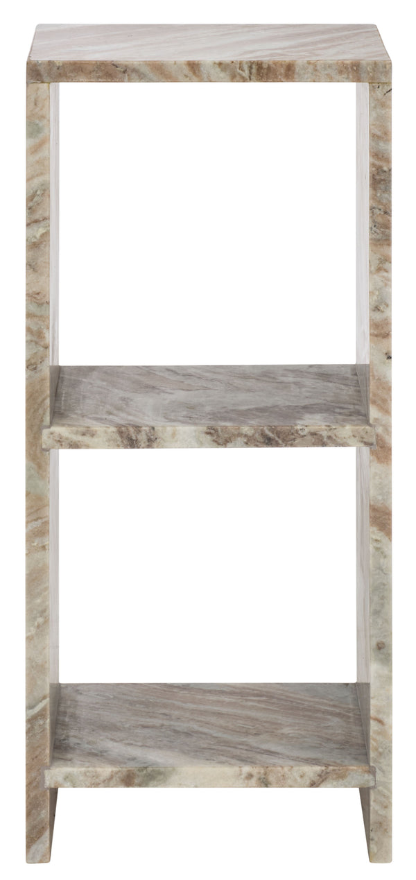 Safavieh Tristin Marble Side Table - Luxurious Brown & Grey Marble Design For Elegant Home Décor Upgrade Brown ,Grey Solid Brown Torrento Marble Acc3743a