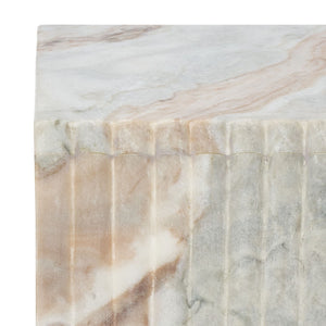 Safavieh Abriana Marble Side Table - Handcrafted Accent Piece With Stunning Brown & Grey Veining For Any Space ACC3744A