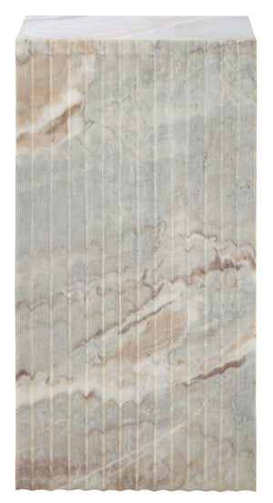 Safavieh Abriana Marble Side Table - Elegant Brown & Grey Accent For Luxurious Home Décor And Style Brown ,Grey Solid Brown Torrento Marble Acc3744a